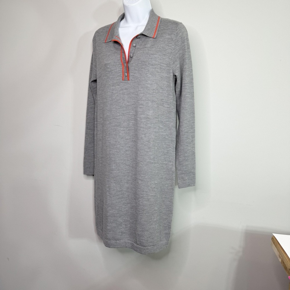 Boden Sweater Dress Womens XL Merino Wool Pullover Collared Long Sleeve New